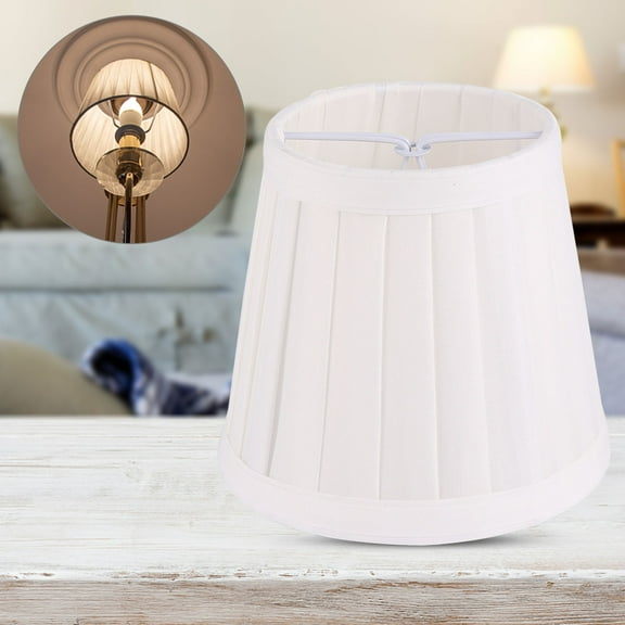 FOLOYORI Cloth Lamp Shade European Style Square Foldable For Bedside Use 1Pcs 4.7X4.7X4.3in