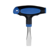 Uxcell T Handle Flat Head Screwdriver 12mm Flat Head Carbon Steel Plastic for Film Sets Quick Release Plate