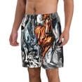 thumbnail image 2 of Naloa Four Running Horses Men's Beach Shorts, Surfing shorts, Swim trunks, Quick Dry Swim Trunks for Surfing Beach Fun - X-Large, 2 of 9