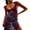 Purple, variant on Michellecmm Women Long Bodycon Dress Floral Print Lace Patchwork Cutout V-Neck Sleeveless Dress Summer Slit Backless Party Dress