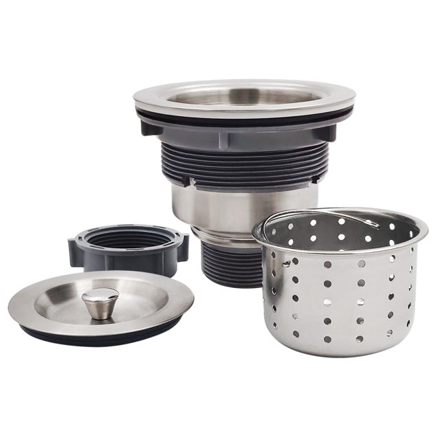 Colador de desagüe para fregadero de cocina GZILA de acero inoxidable de 3,5"