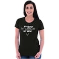 thumbnail image 3 of US Air Force Airman My Hero My Mom Women's T Shirt Ladies Tee Brisco Brands S, 3 of 5