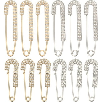 SUNNYCLUE 1 Box 30Pcs Silver Kilt Pin Safety Brooch Pins