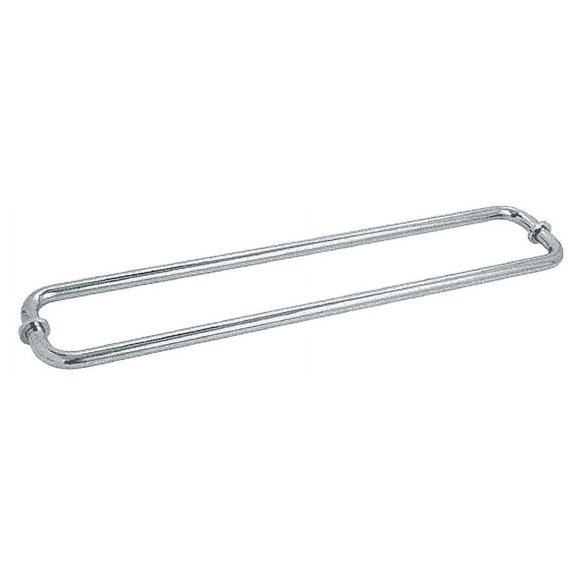 CRL BM30X30SC Satin Chrome 30" BM Series Back-to-Back Tubular Towel Bars With Metal Washers