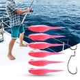 thumbnail image 5 of 6Pcs 10g/13g Simulation Design Realistic Fish Eye Bright Color Soft Baits Soft Silicone Fishing Worm Swimbaits with Crank Hooks Fishing Gear, 5 of 7