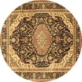 thumbnail image 1 of Ahgly Company Indoor Round Persian Brown Traditional Area Rugs, 6' Round, 1 of 4