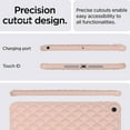 thumbnail image 3 of Allytech Case for iPad 9th/8th/7th Generation 10.2" 2021/2020/2019, Slim Luxury Diamond Pattern [Camera Protection] Shockproof Soft TPU Back Case - Pink, 3 of 7