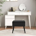 thumbnail image 2 of Costway Ottomane de Rangement en Velours, Tabouret de Coiffeuse Capitonné à Dessus Rabattable, Repose-Pieds avec Pattes en Bois, 2 of 10