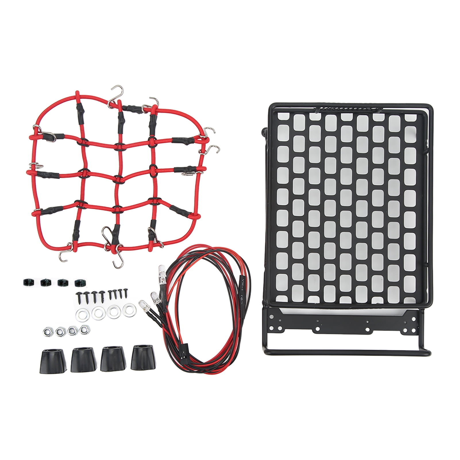 RC Car Roof Rack, Iron Plastic Detailed Simulation RC Luggage Rack