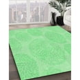 thumbnail image 3 of Ahgly Company Machine Washable Indoor Round Transitional Green Area Rugs, 8' Round, 3 of 7