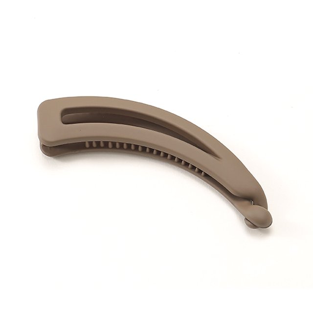 Seitruly Pinza de plátano mate, pinza de pelo fino, trabajo de baile, coleta, pinza para el pelo, pinza para el pelo, suministros portátiles, café Type3 NO3 Seitruly CE013777-01B