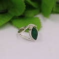 thumbnail image 2 of Silver Gift Ring, Emerald Solid 925 Sterling Silver Ring, 2 of 5