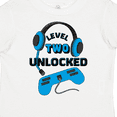 thumbnail image 4 of Inktastic Level Two Unlocked Blue Video Game Second Birthday Boys or Girls Toddler T-Shirt, 4 of 5