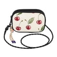 thumbnail image 2 of FORMRS Mini Crossbody Bag for Women Adjustable Shoulder Rope Travel Casual Phone Purse, Beige Cherry, 2 of 7