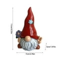 thumbnail image 2 of Oferta por tiempo limitado!Adorno de muñeca sin rostro, linda estatua de gnomo, lindo gnomo de jardín, estatuilla de jardín, decoración, estatua de gnomo, decoración de gnomo, adorno de gnomo, resina, 2 of 2