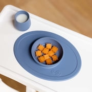 ezpz First Foods Set (Sage) - 100% Silicone Suction Bowl, 2oz Cup, Tiny Spoons - Designed by a Pediatric Feeding Specialist - 6 Months+
