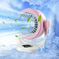 thumbnail image 6 of Mini Spray Fan Air Conditioner Fan Mini Colorful Lights USB Fan Spray Humidify Portable Rechargeable Low Noise Misting Fan for Bedroom,Office,Living Room, 6 of 8