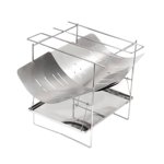 Camping pliable amovible en plein air Barbecue ultra-léger BBQ Grill (ensemble)