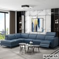 thumbnail image 3 of Linlamlim Relaxing Italian Genuine Leather Recliner Sofa Set with Electric Recliner Chairs Living Room Couch Sectional Sofa Sets My Lux Decor Round, 3 of 8