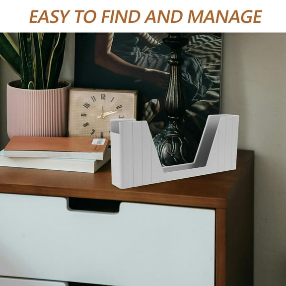 HAKIDZEL 1Set White Plastic Rectangular Ticket Holder Box for Raffle Carnival Tickets Convenient Storage