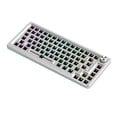 thumbnail image 1 of 83 Keys Aluminum Mechanical Keyboard Kit Wired RGB Hot Swap Custom Metal Multifunction Gaming Keyboards, Silver, 1 of 10
