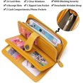 thumbnail image 4 of LAICAIW Women's Wallet Genuine Leather RFID Blocking Large Capacity Trifold Ladies Wallet, 4 of 6