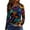 Blue #084, variant on Mardi Gras Shirts for Women Glitter Mask Print Crew Neck T Shirts Feathers Print Long Sleeve Gold Tops Dark Purple M
