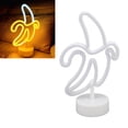 thumbnail image 1 of Señal de Neón de Plátano, Consumo Cálido de Bajo Energía ESTABLE ÚNICO 2 FUENTES DE LUZ LED NEON LUCHES USB ENCENDIDO PARA SALA DE LA CERONONIA DE LA BODA, 1 of 7