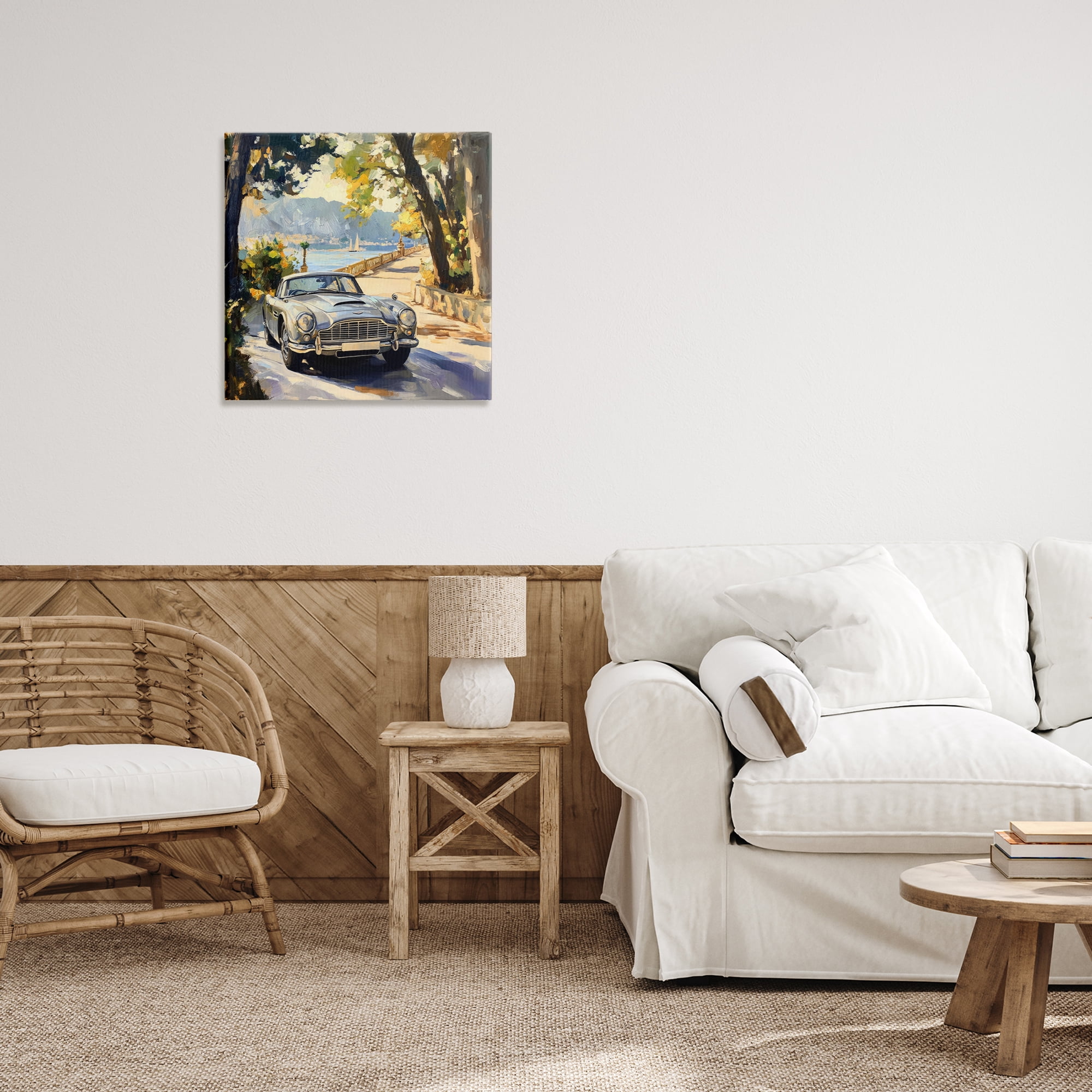Stupell Industries Classic View of Seaside Drive Canvas Wall Art, design by Creative Studio