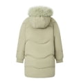 thumbnail image 3 of OGLCCG Girl's Winter Coats Kids Windproof Long Puffer Jacket with Pockets Thicken Snow Outerwear with Faux Fur Hood,Size 5-15, 3 of 8