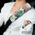 thumbnail image 4 of WYYP Pink Flower Car Seat Belt Cover Funny Protect Neck Shoulder Seat Belt Rubbing 2Pcs, 4 of 6
