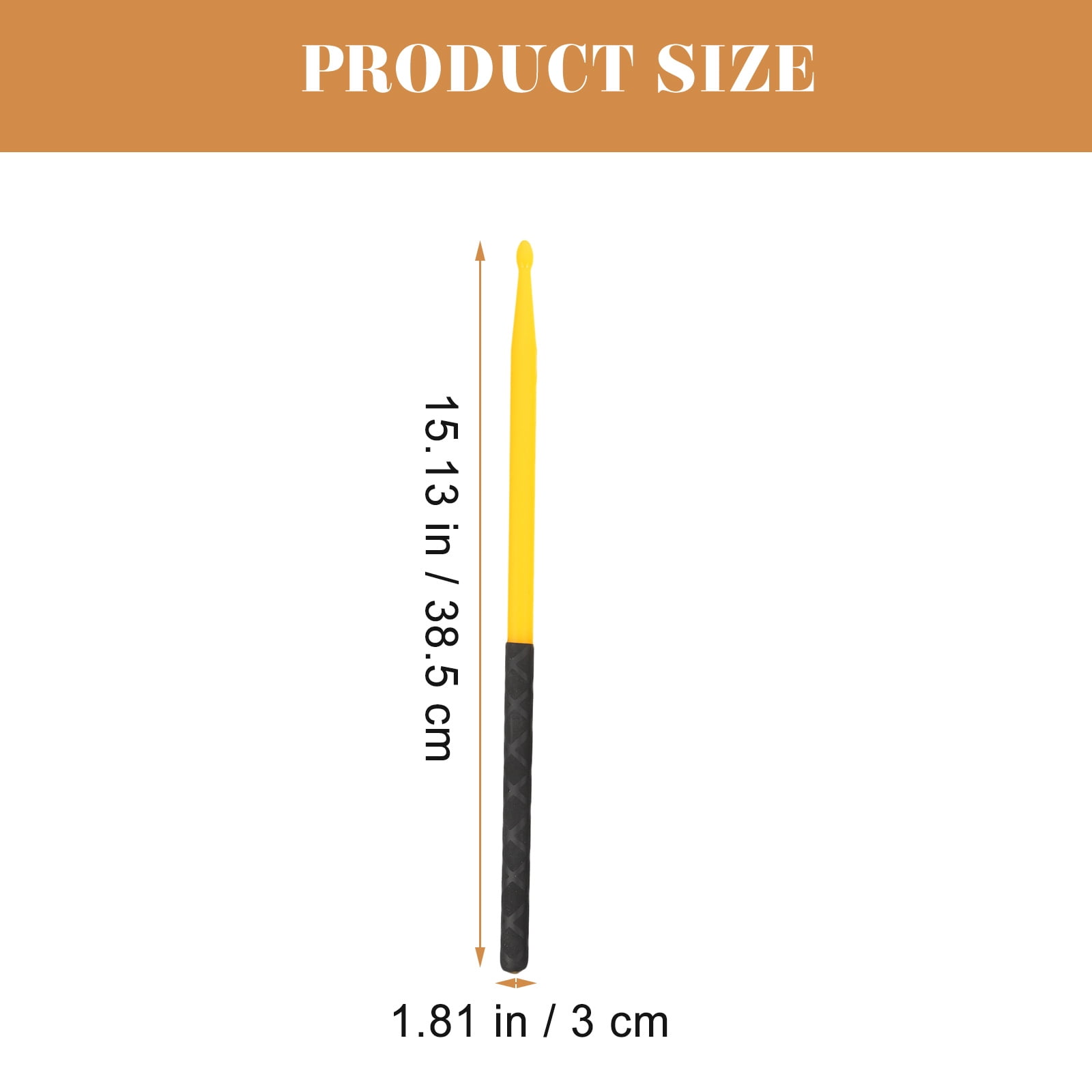 AURARMLET 5A Drum Sticks Rubber 5 Pairs For Adults Concerts 15 13X1 18X0 59in