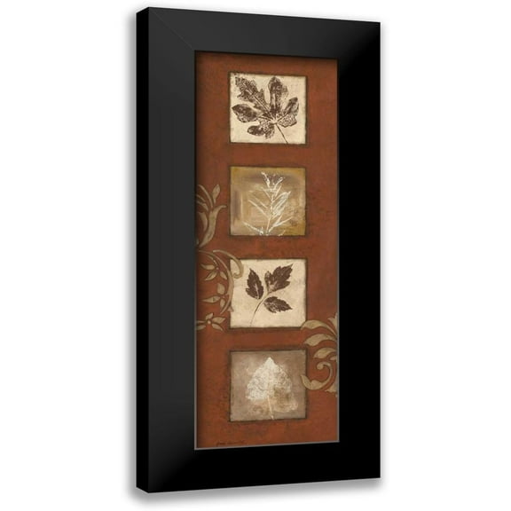 Carroll, Jane 7x14 Black Modern Framed Museum Art Print Titled - Touches of Autumn I