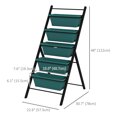 thumbnail image 3 of Outsunny 5-Tier Vertical Raised Garden Bed with 5 Planter Boxes, Green, 3 of 10