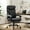 Black|With Footrest, variant on Big and Tall Office Chair 500LBS, Wide Ergonomic Leather Executive Chair with Adjustable Height & Flip-up Armrests, Reclining Computer Desk Chair for Home Office or Gaming, Black