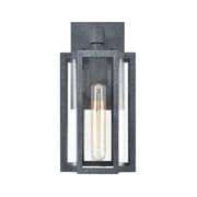 Elk Home Bianca 13-inch High 1-Light Outdoor Wall Sconce in Aged Zinc