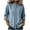 #0145-Light Blue, variant on Womens Shirts Mandarin Collar 3/4 Sleeve Button Front Side Pocket Plain Casual Blouses Relaxed Fit Everyday Wear Lightweight Womens Tops