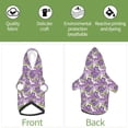 thumbnail image 6 of Haiem Violets Flowers for Winter Dog Hoodie Sweatshirts with Pockets Warm Dog Clothes for Small Dogs Chihuahua-Small, 6 of 7