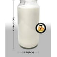 thumbnail image 4 of Hyoola 6" Tall White Prayer Candles, 7 Day Long Burning Memorial, Religious Vigil Candle in Glass Jar, 2-Pack, 4 of 7