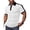 White_003, variant on Domuza Summer Men's Flip Collar Polo Shirt Business Casual Color Block Short Sleeve T-Shirt Fashion Button Cotton Tops Black M