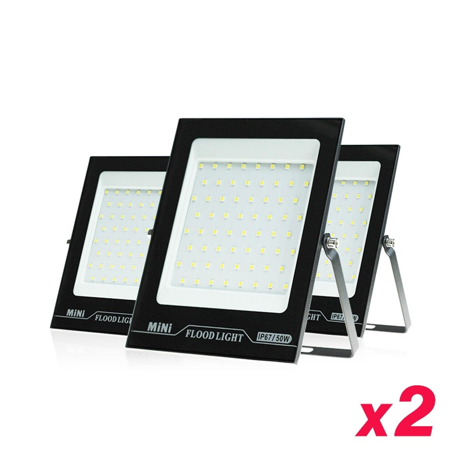 2pcs LED Flood Light 50W 100W 150W High Brightness IP66 Waterproof Outdoor Lighting LED Spotlight Wall Floodlights