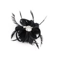 thumbnail image 3 of Yigetop Black Feather Fascinators Womens Flower Derby Hat for Cocktail Ball Wedding Headband Hot Sale Hairband, 3 of 3