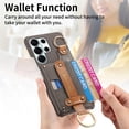 thumbnail image 2 of FOXDOCK Case for Samsung Galaxy S26 Ultra, Wallet Function, Ring Design, Adjustable Stand and Wrist Strap - Grey, 2 of 5