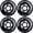 Steel Black, variant on Rollerex VXT500 Inline Skate Wheels – 4 Pack Durable Replacement Roller Blade Wheels for Indoor & Outdoor Skating (72mm, Steel Black)
