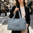 thumbnail image 6 of Lightweight Waterproof Nylon Luggage Bag for Women, Large Capacity Travel Crossbody Purse with Reinforced Handles, Handheld Commute Cloth Bag for Weekend Getaway Gym and Daily Use, 6 of 6