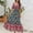 Black, variant on BLTIBY Women Boho Maxi Dresses Short Sleeve Summer Bohemian Printed Square Neck Fashion Casual Loose Beach Long Dress Red XL