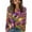 Purple #021, variant on Mardi Gras Shirts for Women Glitter Long 3/4 Sleeve Purple Tunic Tops Crew Neck Mask Print Green T Shirts White XL