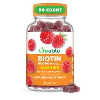 Lifeable Biotin Gummies - 10,000 mcg - 90 Gummies