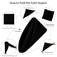 thumbnail image 2 of Servilleta cuadrada de satén de 10 uds, servilleta de mesa de seda brillante, servilleta de mesa de tela suave y lisa para decoración de fiesta de banquete de boda, negro, 2 of 5