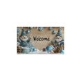 thumbnail image 2 of 2 Pcs Merry Christmas Kitchen Rugs and Mats Set of 2 Xmas Snowflake Winter Happy New Year Kitchen Mats for Floor Anti Fatigue Kitchen Rugs and Matsfor Outdoor Bedroom (47x17+30x17 inches), 2 of 7